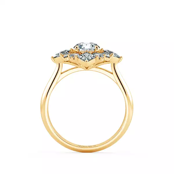 Nhẫn Kim Cương Princess Diamond Halo NKC2508 5